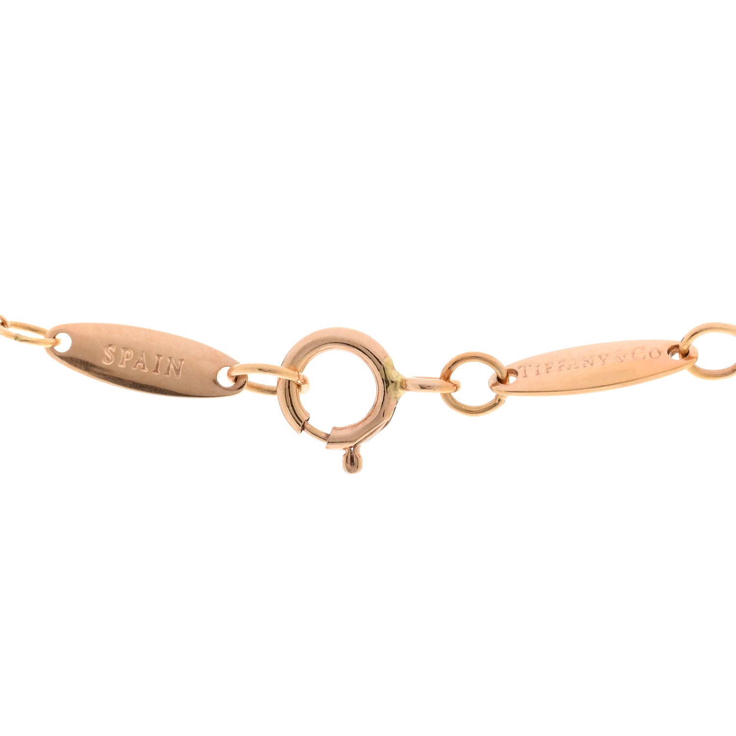 Tiffany 18K Rose Gold 6.5mm Elsa Peretti Bean Pendant Necklace 4 of 4