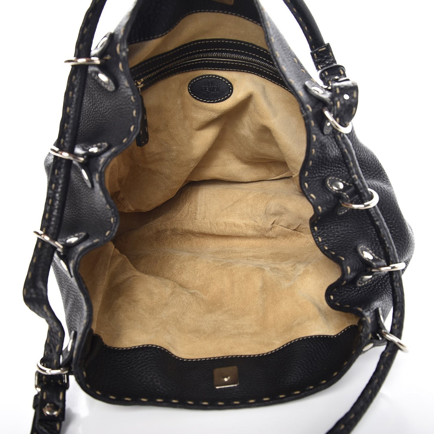 Calfskin Romano Small Selleria Bucket Black