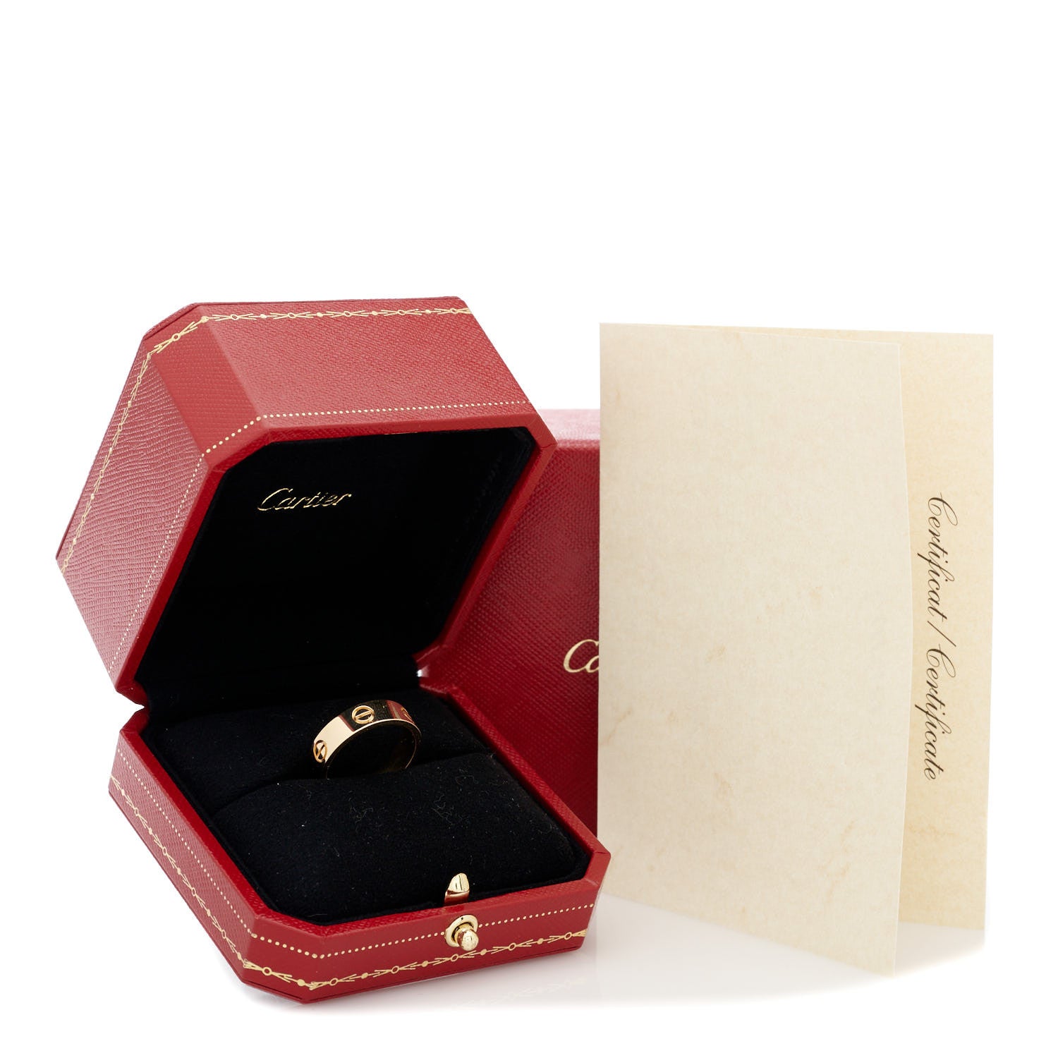 Cartier 18K Yellow Gold 5.5mm LOVE Ring 56 7.5 5 of 5