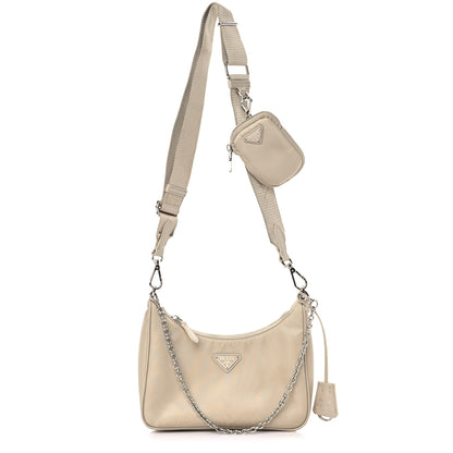 Prada Nylon Re-Edition 2005 Shoulder Bag Deserto 1 of 15