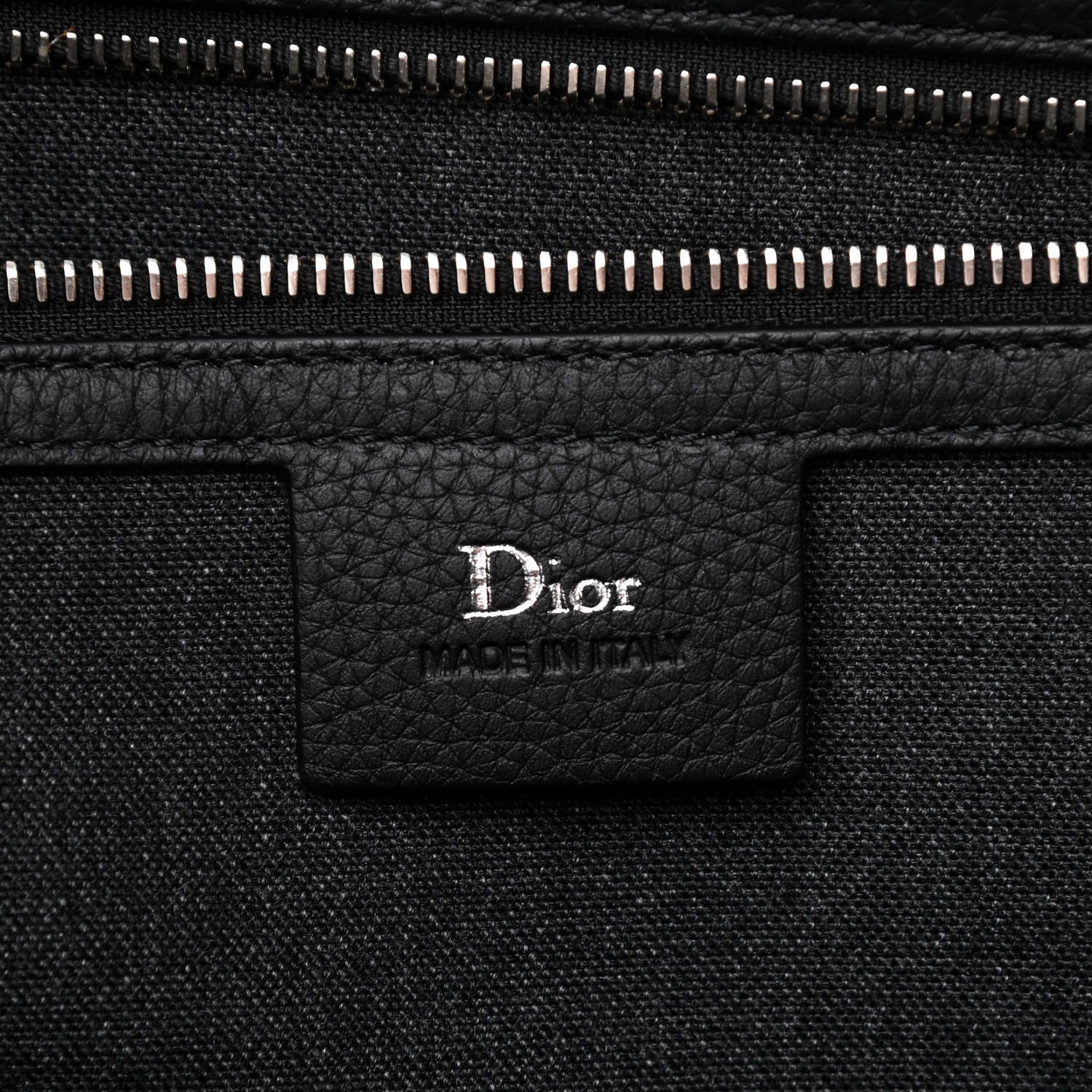 Christian Dior HOMME Calfskin Zip Around Briefcase Black 5 of 11