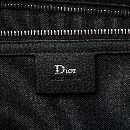 Christian Dior HOMME Calfskin Zip Around Briefcase Black 5 of 11