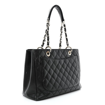 Chanel Caviar Quilted Grand Shopping Tote GST Black 3 of 16