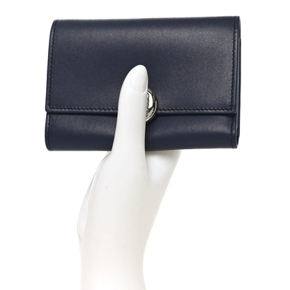 Loewe Nappa Calfskin Small Vertical Wallet Navy 2 of 6