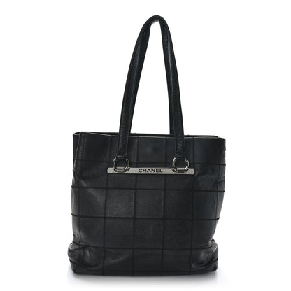 Chanel Caviar Square Stitched Large Tote Black 1 of 10
