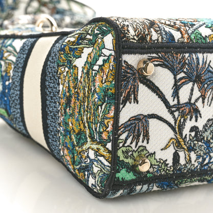 Christian Dior Canvas Embroidered Etoile de Voyage Medium Lady D-Lite Multicolor 9 of 10