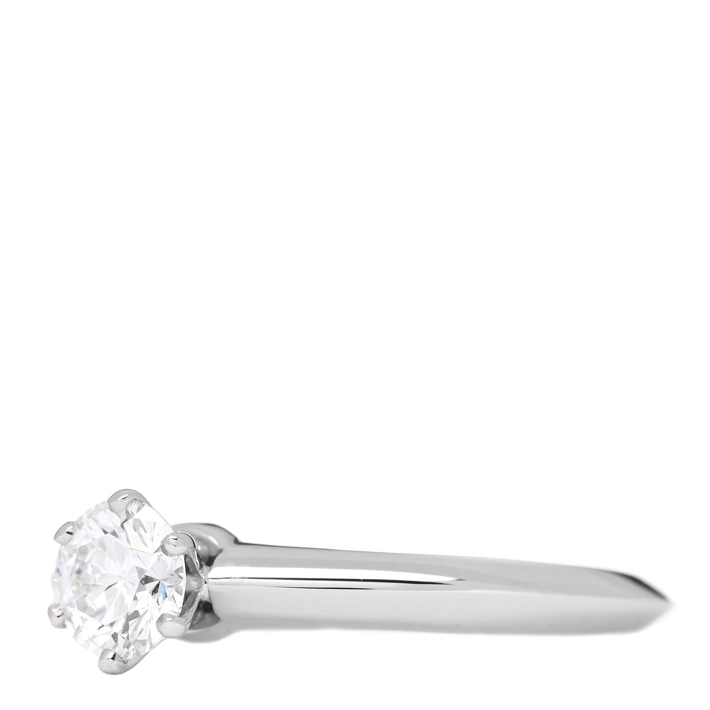 Platinum Diamond .43ct Solitaire Engagement Ring 50 5.5