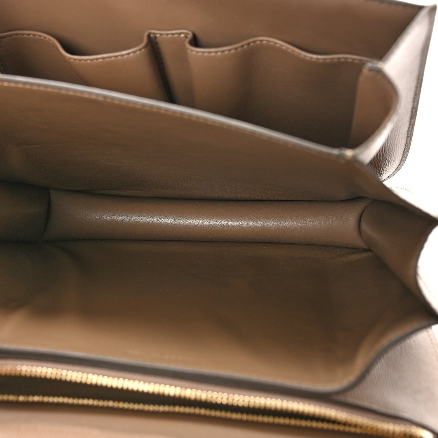 Celine Liege Calfskin Medium Classic Box Flap Bag Taupe 5 of 10