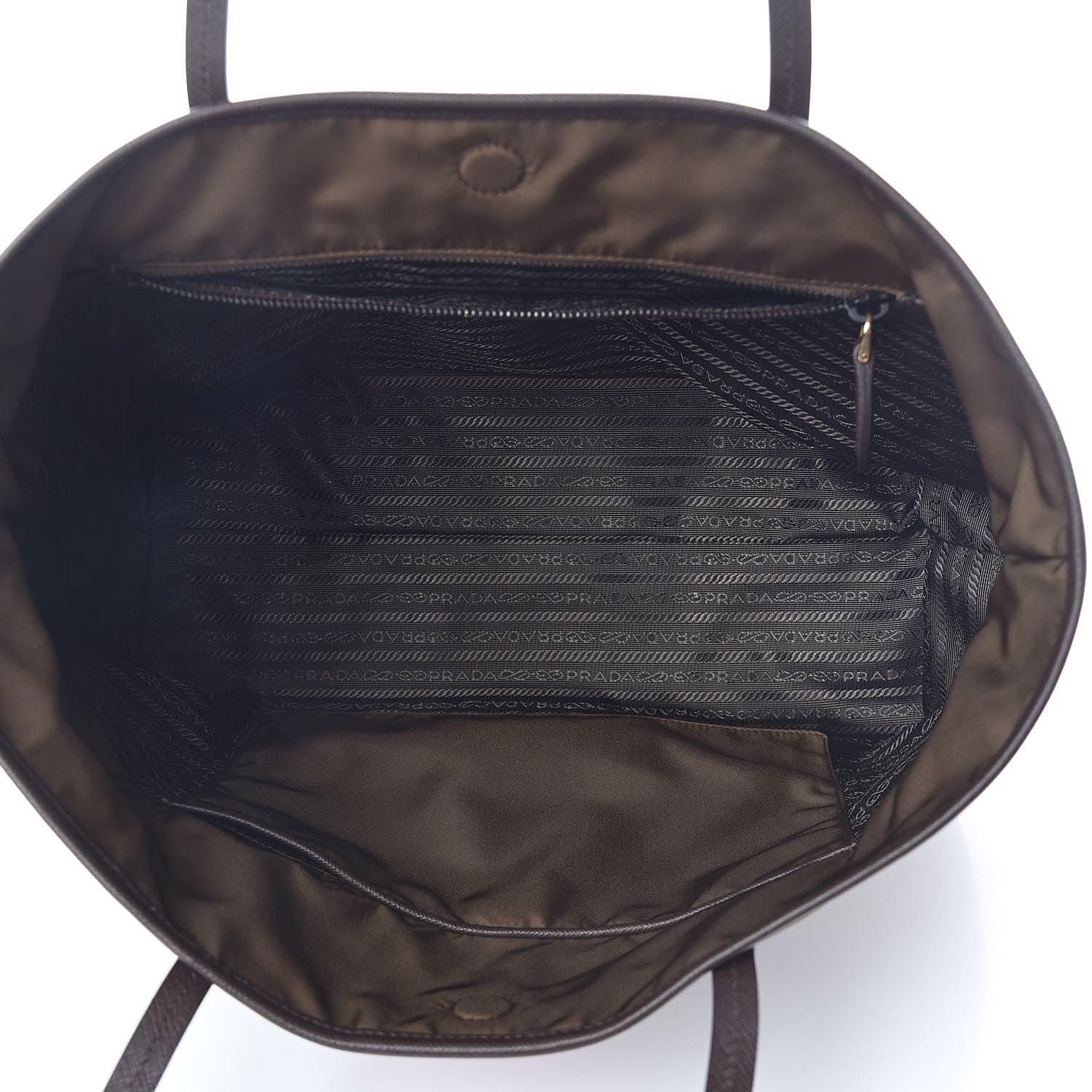 Prada Nylon Ricamo Cahier Tote Rovere 5 of 9