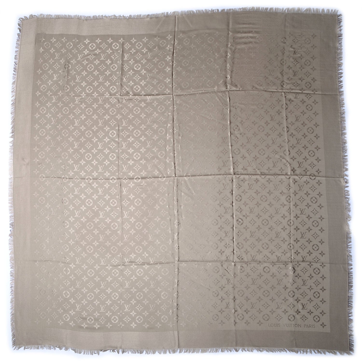 Louis Vuitton Silk Wool Monogram Shawl Verone 3 of 5