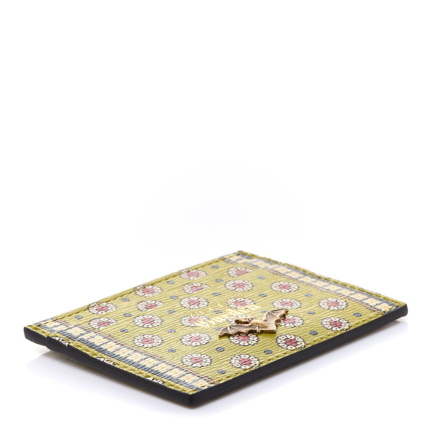Garden Print Card Holder Wallet Green Multicolor