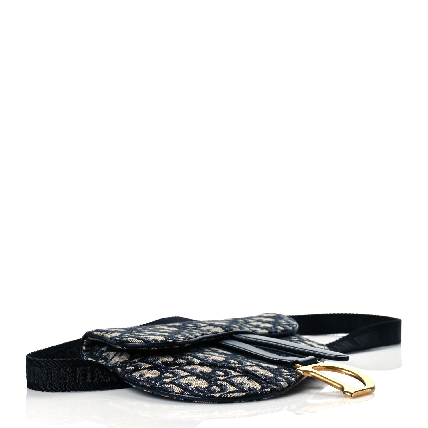 Christian Dior Oblique Saddle Belt Pouch Blue 4 of 10