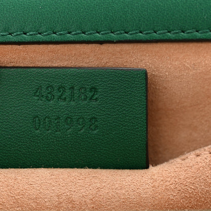 Gucci Calfskin Studded Small Padlock Shoulder Bag Emerald 6 of 10