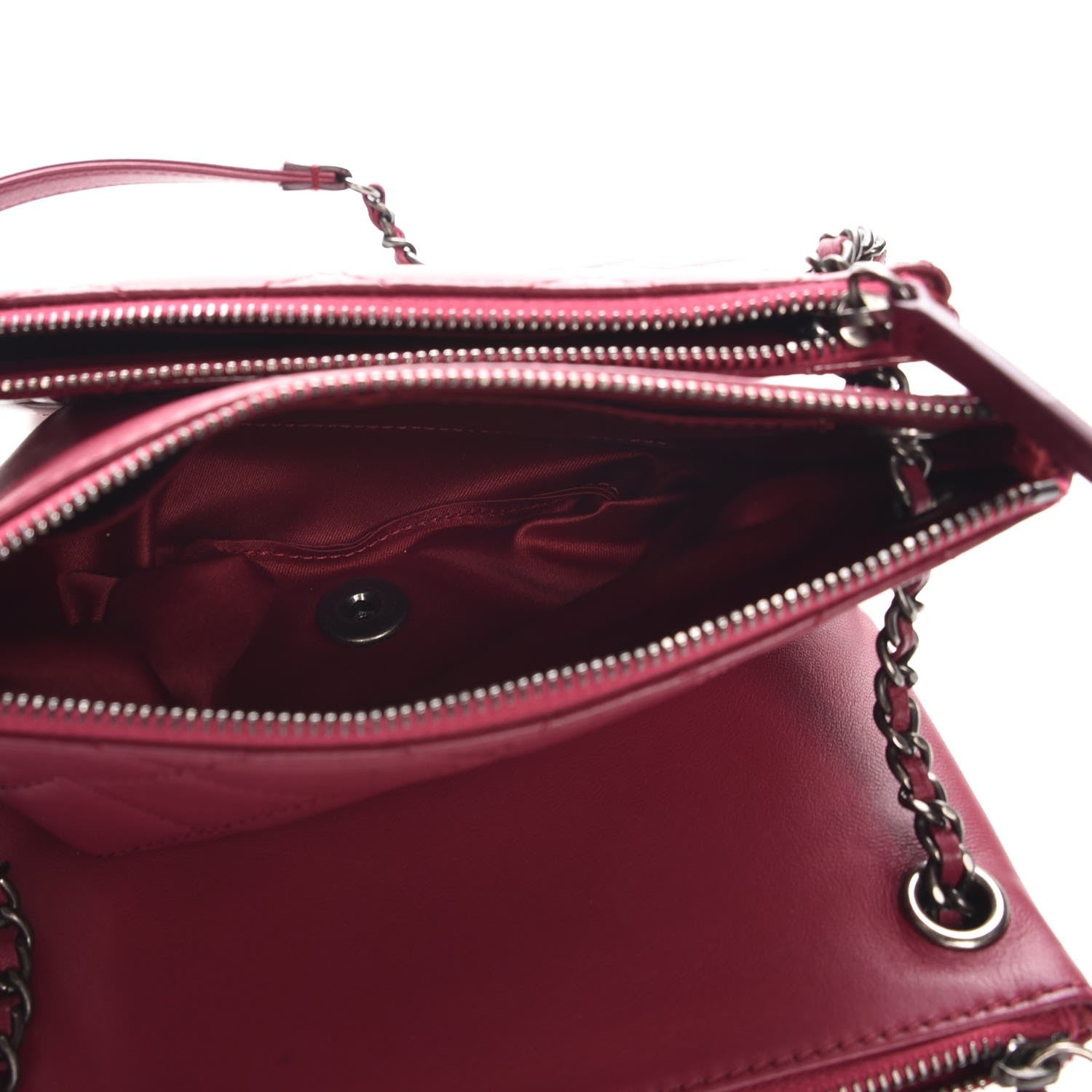 Chanel Patent Quilted Crossbody Pink 6 of 9
