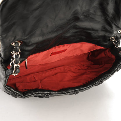 Chanel Calfskin Ultra Stitch Oversize Flap Black 5 of 7
