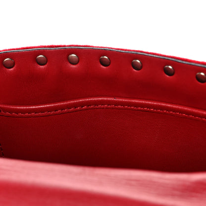 Valentino Garavani Velvet Medium Rockstud Spike Shoulder Bag Rosso Valentino 11 of 11