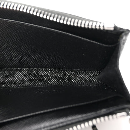 Prada Saffiano Metal Triangle Key Pouch Black 5 of 7