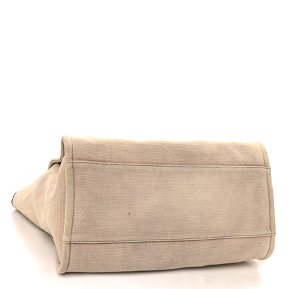Chanel Mixed Fibers Medium Deauville Tote Beige 4 of 14