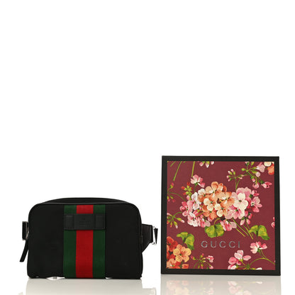 Gucci Canvas Web Slim Belt Bag Black 11 of 11
