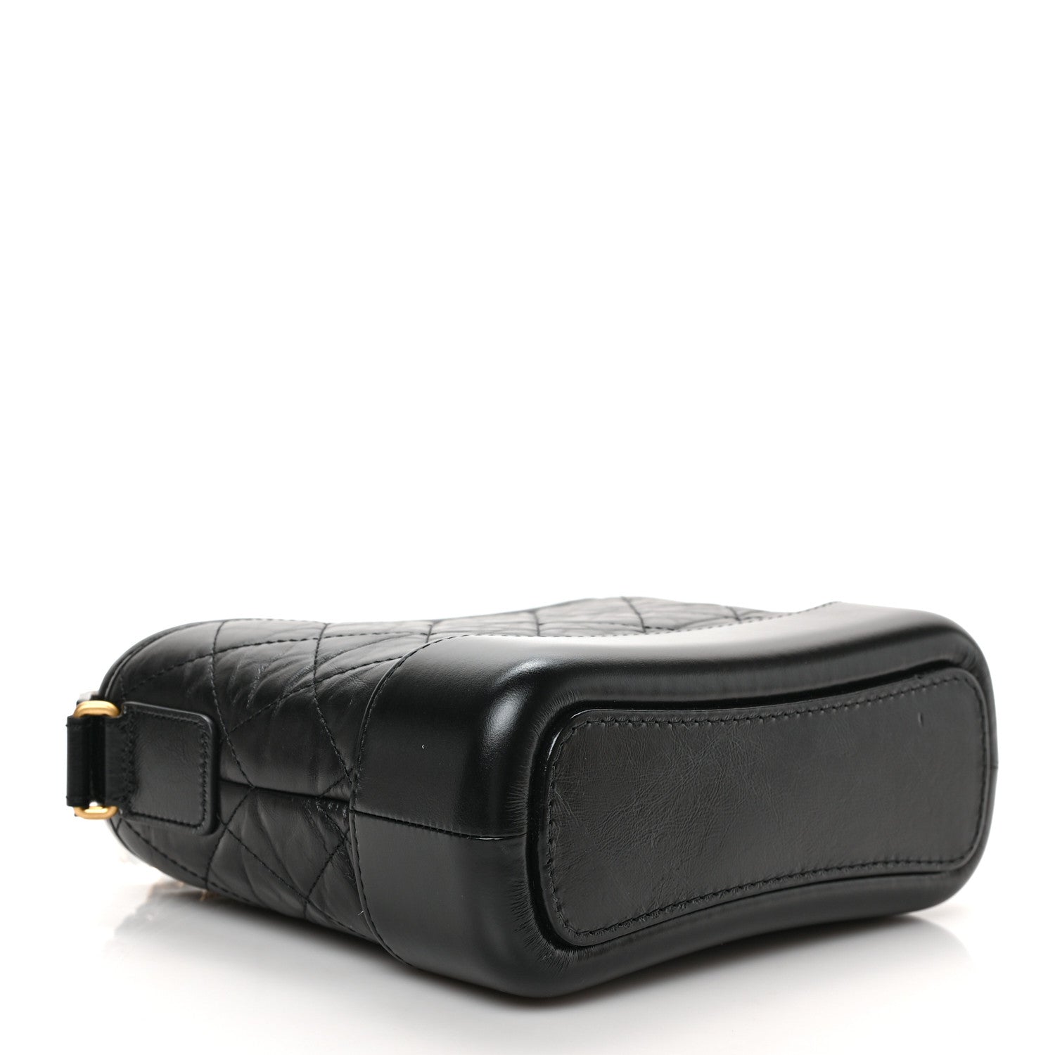 Chanel Aged Calfskin Quilted Small Gabrielle Hobo Black 4 of 9