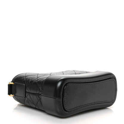 Chanel Aged Calfskin Quilted Small Gabrielle Hobo Black 4 of 9