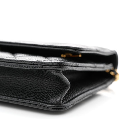 Chanel Caviar Quilted Wallet on Chain WOC Black 11 of 13