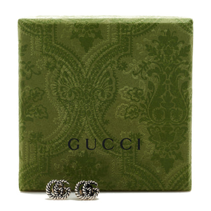 Gucci Sterling Silver Torchon Double G Earrings 5 of 5