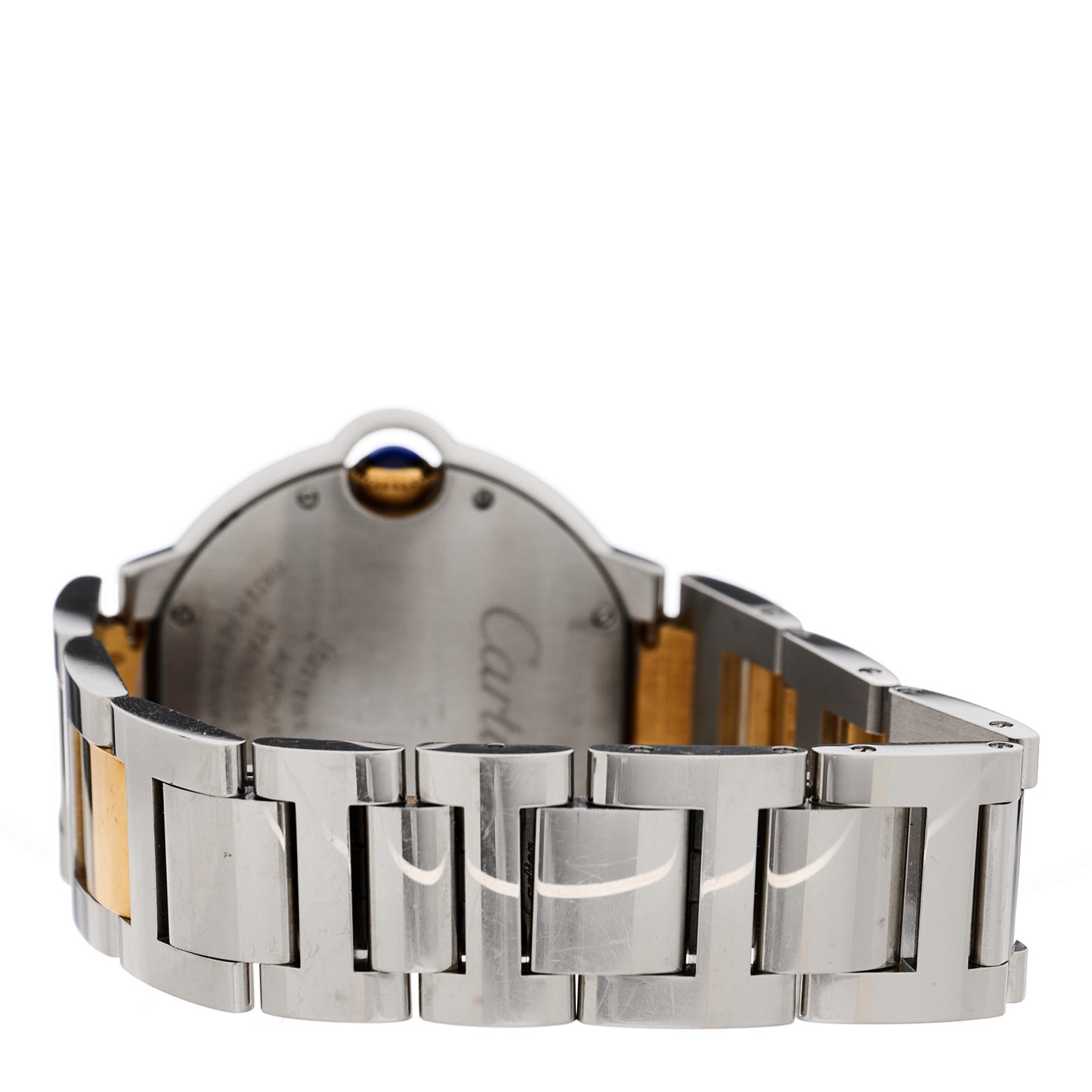 Stainless Steel 18K Yellow Gold 36mm Ballon Bleu De Cartier Automatic Watch