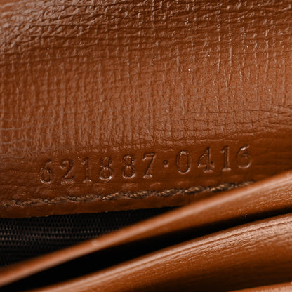 Gucci GG Supreme Monogram Horsebit 1955 Card Case Wallet Beige Ebony Brown Sugar 7 of 11