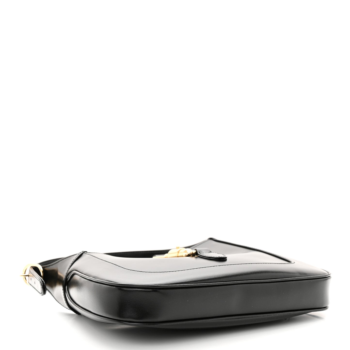 Boarded Dyana Lux Calfskin Small Jackie 1961 Hobo Black