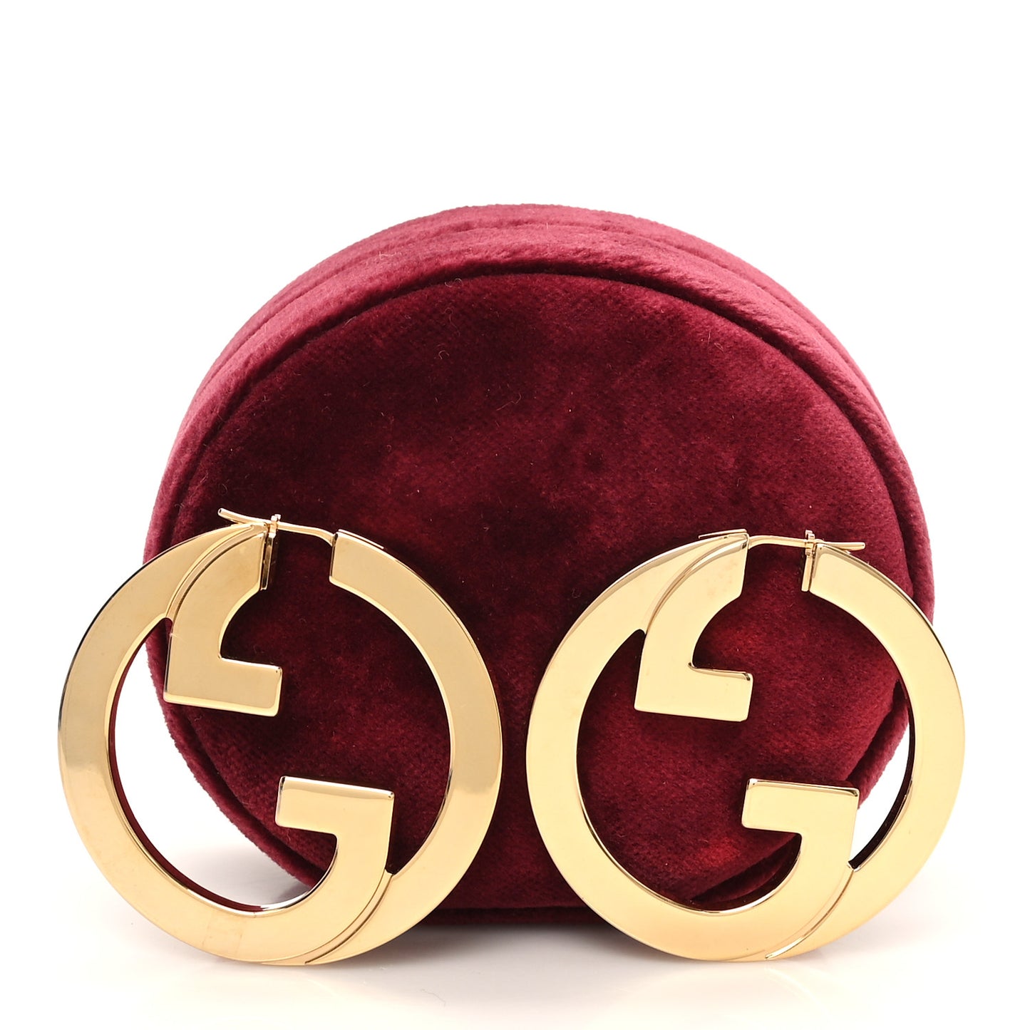 Metal Blondie Hoop Earrings Gold