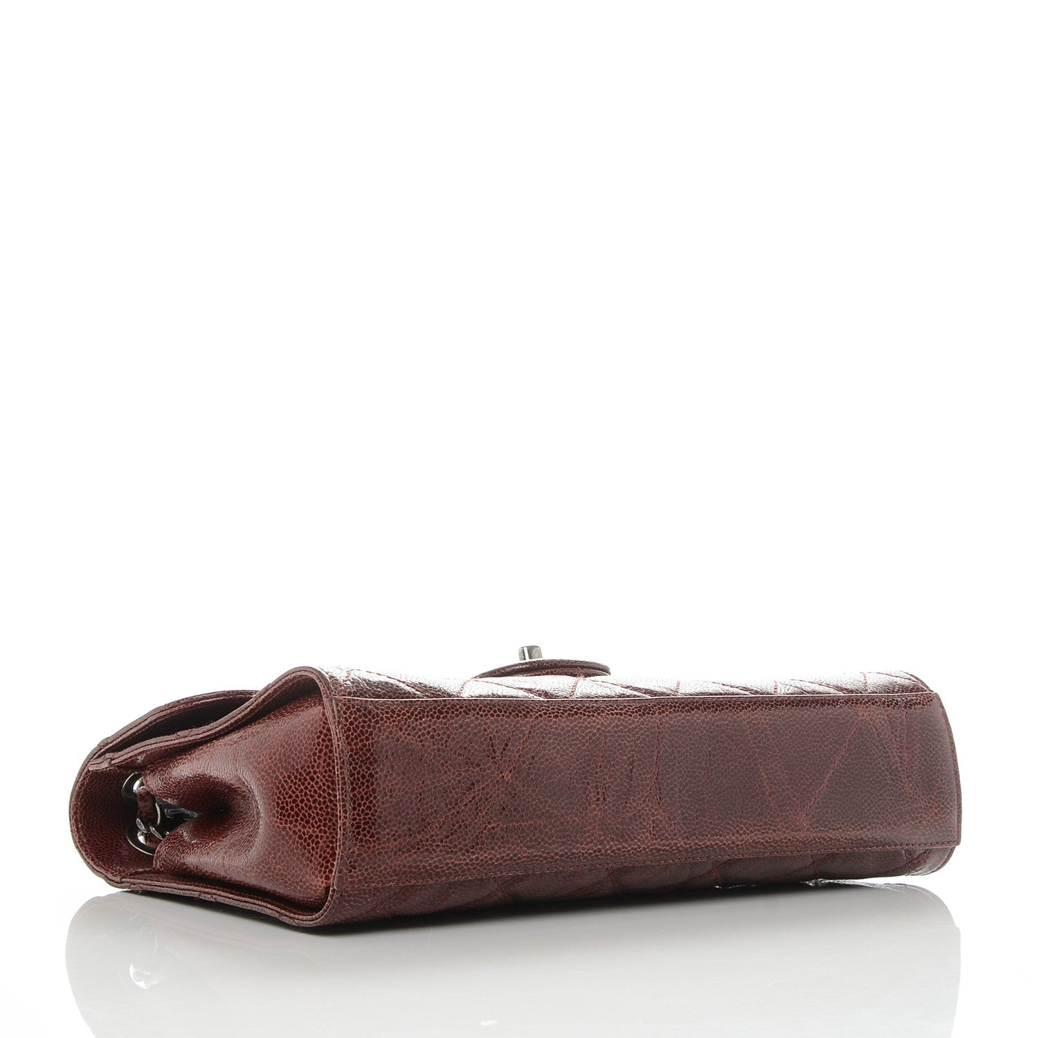 Chanel Crumpled Grained Calfskin Medium CC Crave Flap Bordeaux 4 of 7