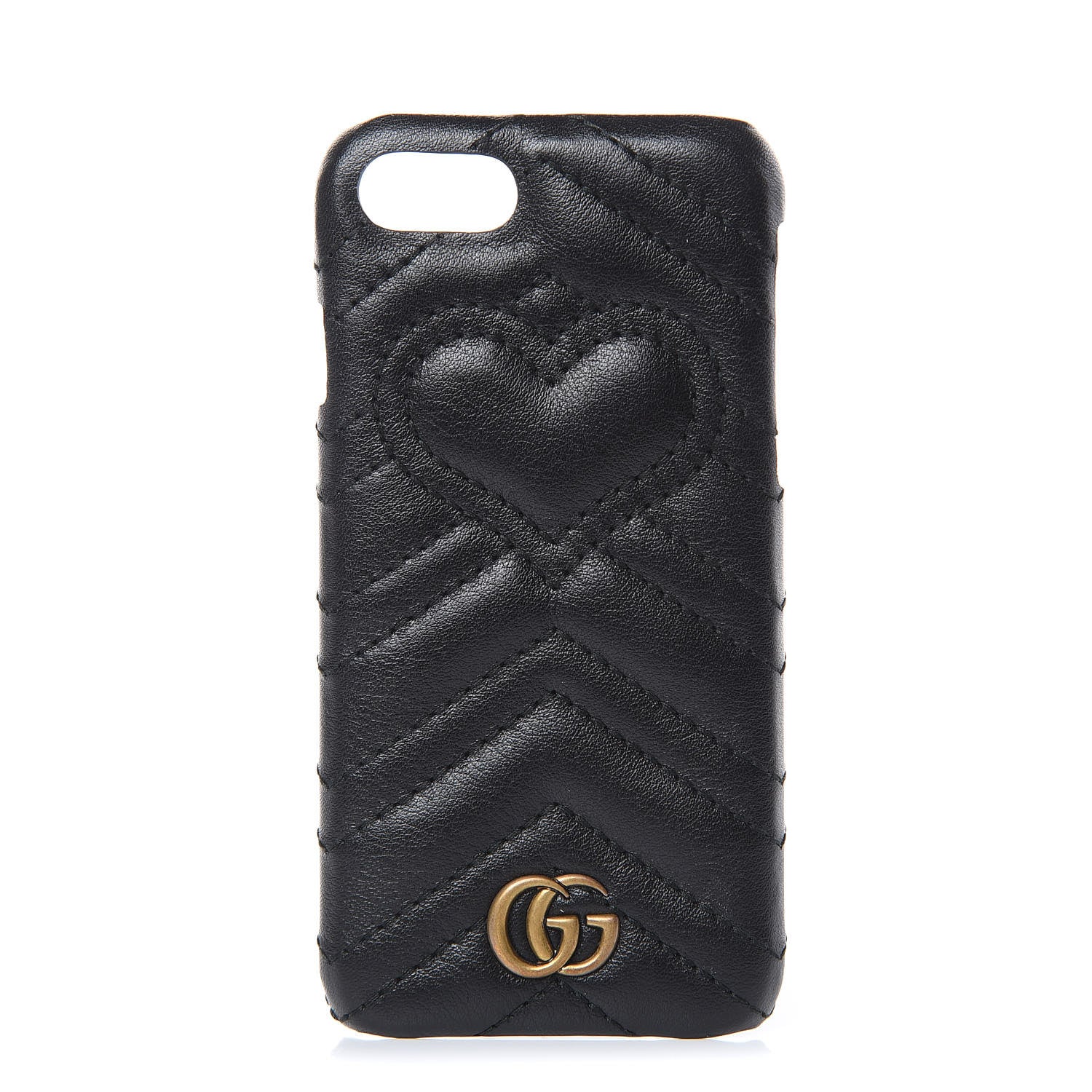 Gucci Calfskin Matelasse Marmont iPhone 7 Case Black 1 of 6