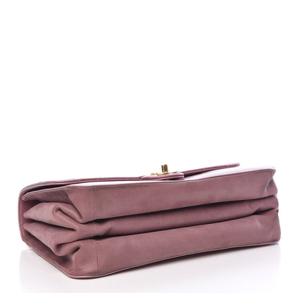 Chanel Calfskin Quilted Straight Lined Flap Purple 4 of 13