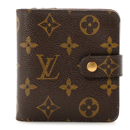 Louis Vuitton Monogram Compact Zippe Zipped Wallet 1 of 9