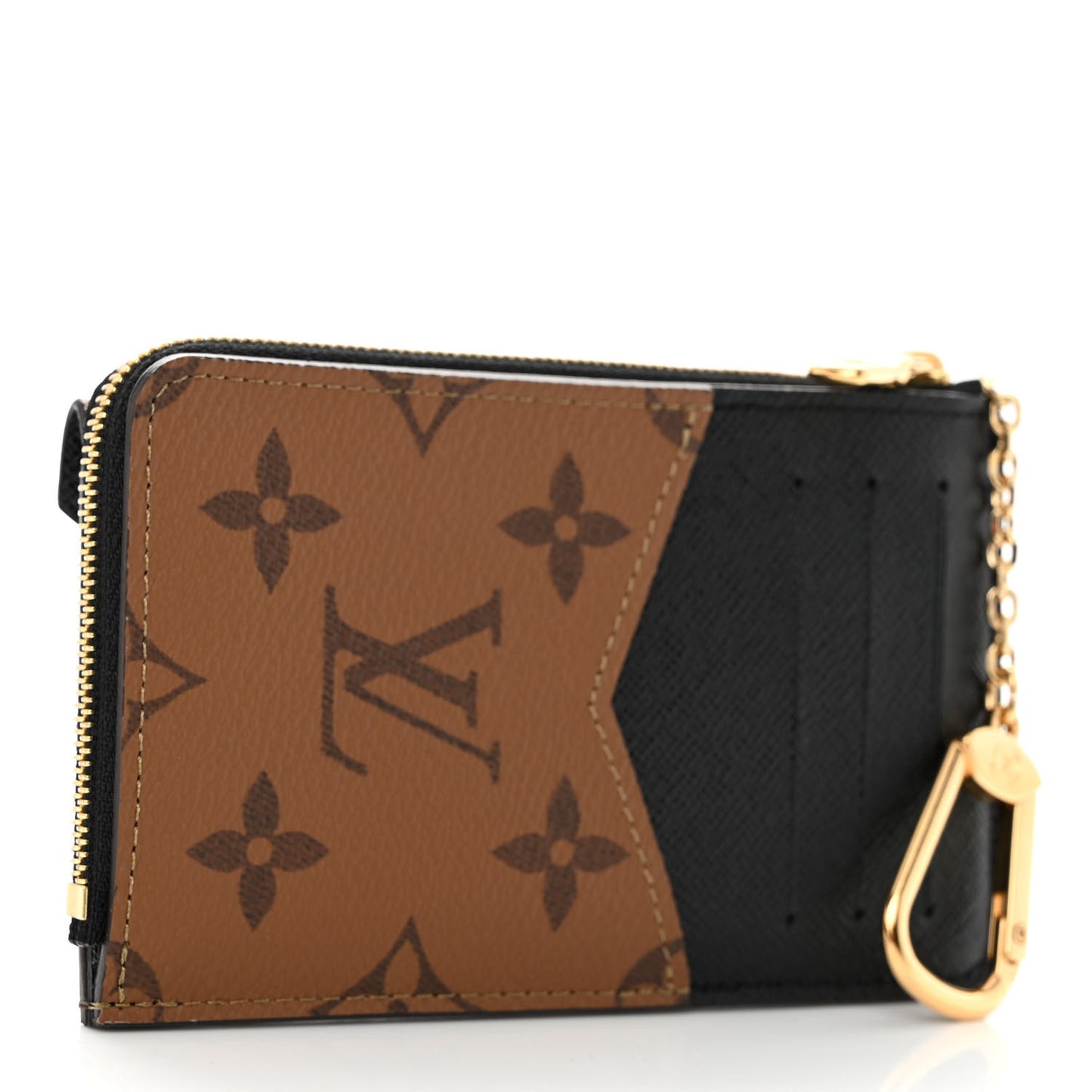 Reverse Monogram Recto Verso Card Holder Brown