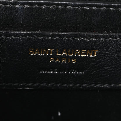 Saint Laurent Grain de Poudre Medium Classic Monogram Cassandra Top Handle Vert Fonce 6 of 10