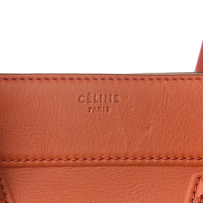 Celine Supple Calfskin Medium Phantom Luggage Orange 15 of 16