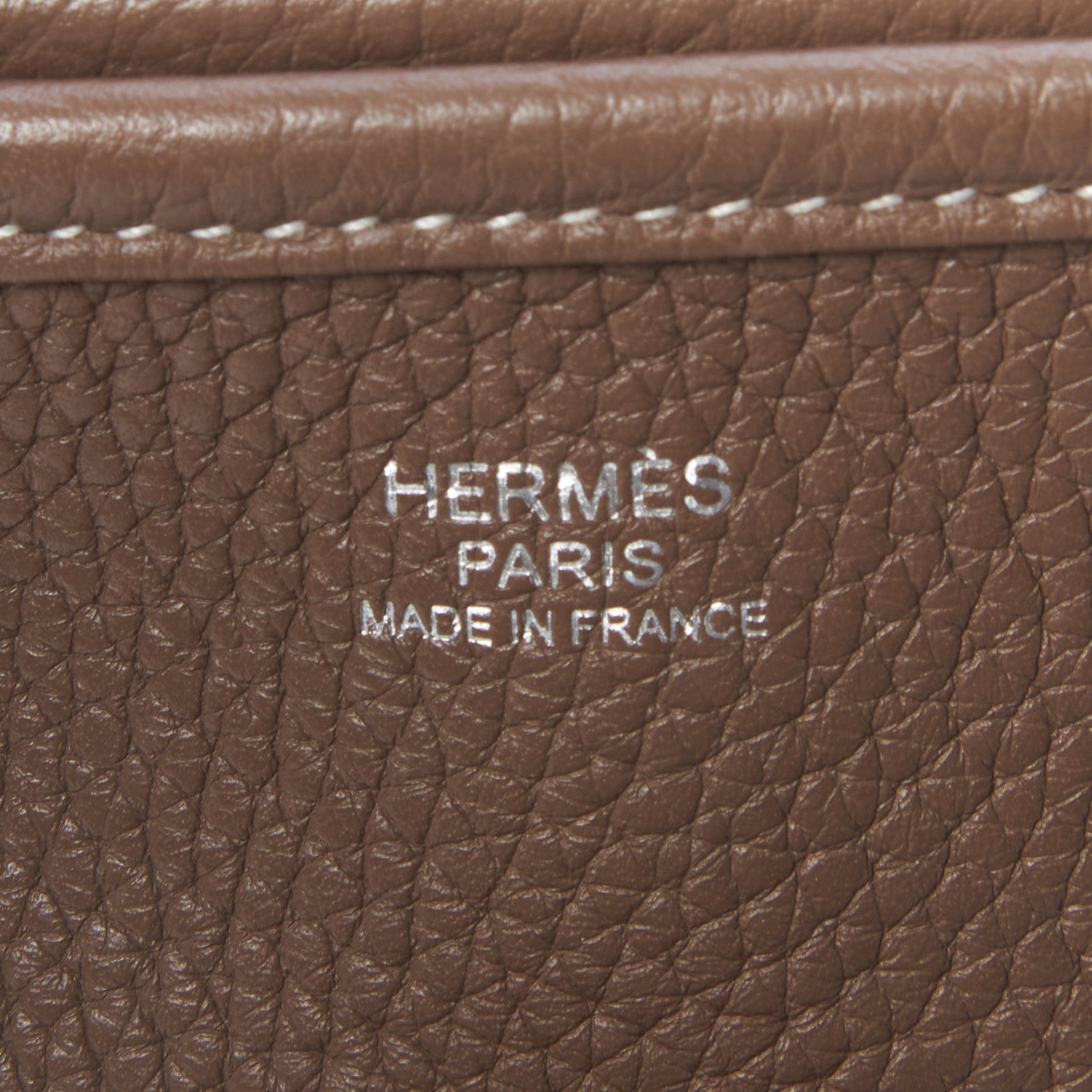 Hermes Taurillon Clemence Evelyne III PM Etoupe 8 of 10
