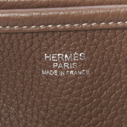 Hermes Taurillon Clemence Evelyne III PM Etoupe 8 of 10