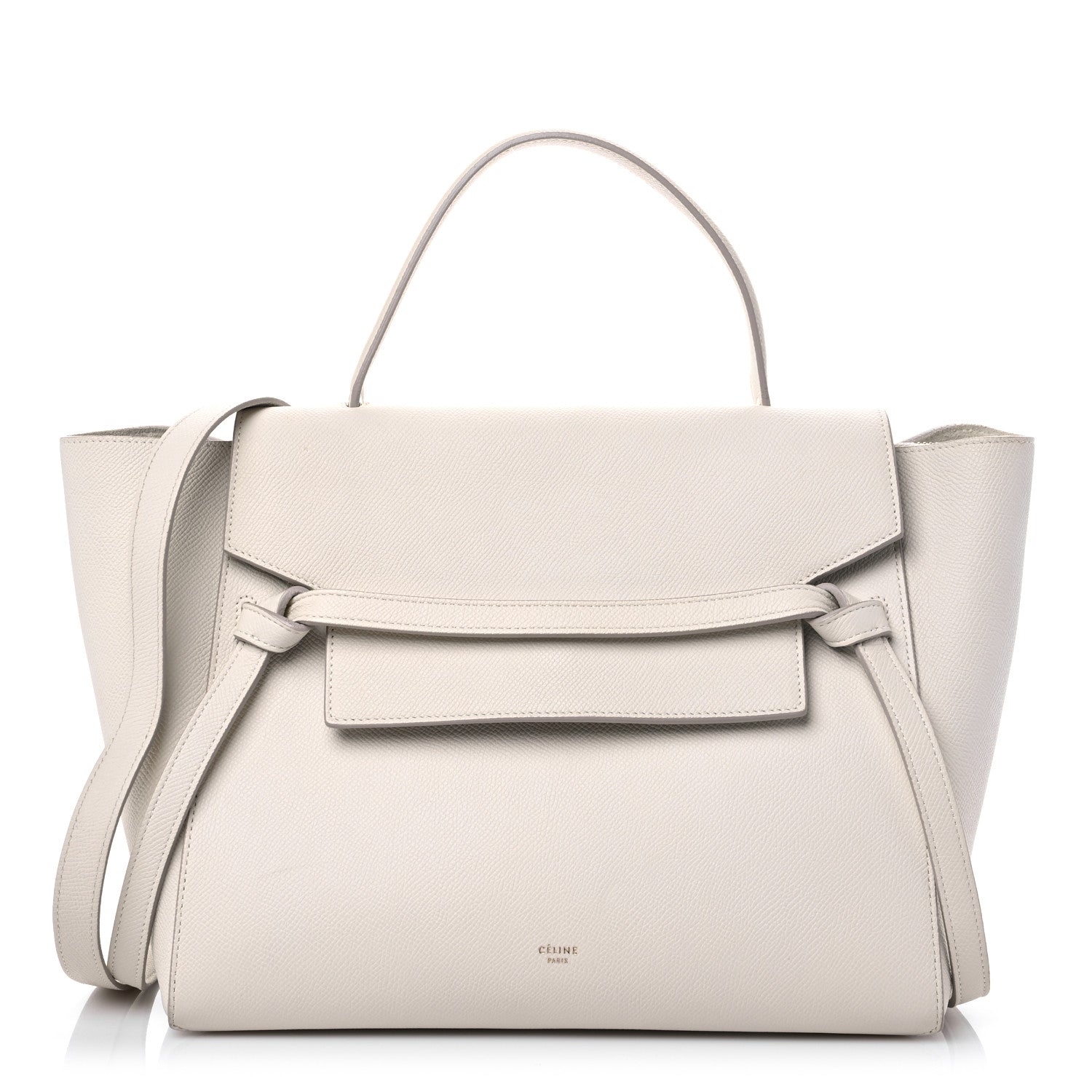 Celine Grained Calfskin Mini Belt Bag White 1 of 14