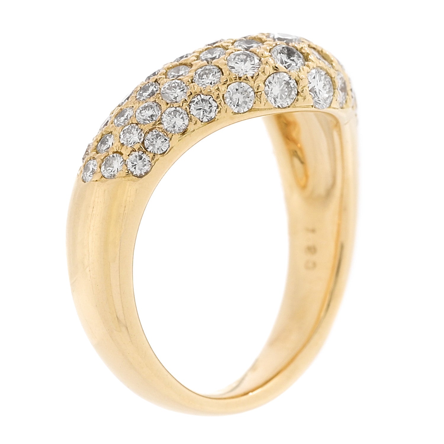 Parker & West by FASHIONPHILE 18K Yellow Gold Diamond 1.23ctw Ring 50 5.5 6 of 9
