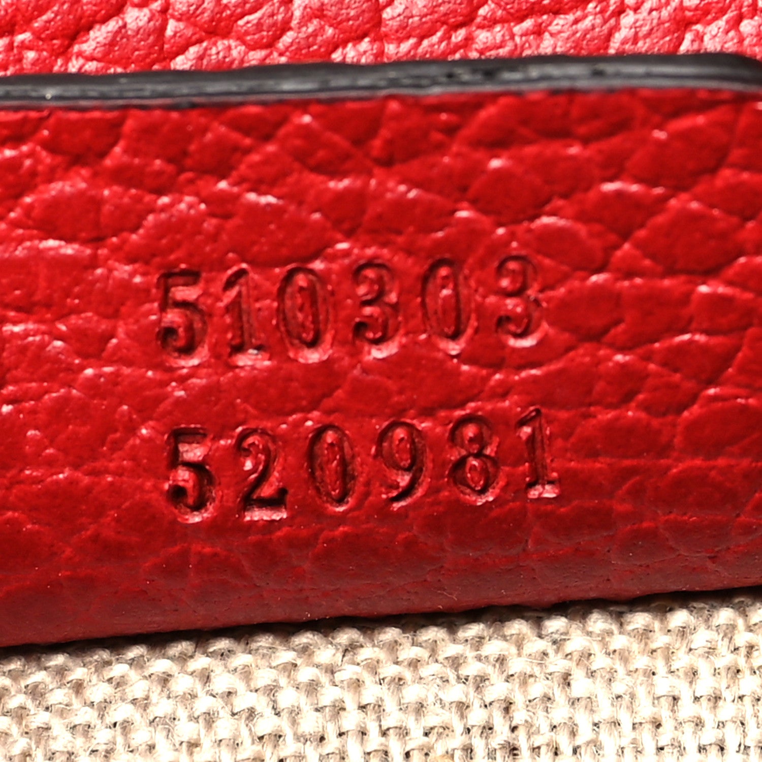 Gucci Dollar Calfskin Interlocking G Shoulder Bag Red 8 of 13