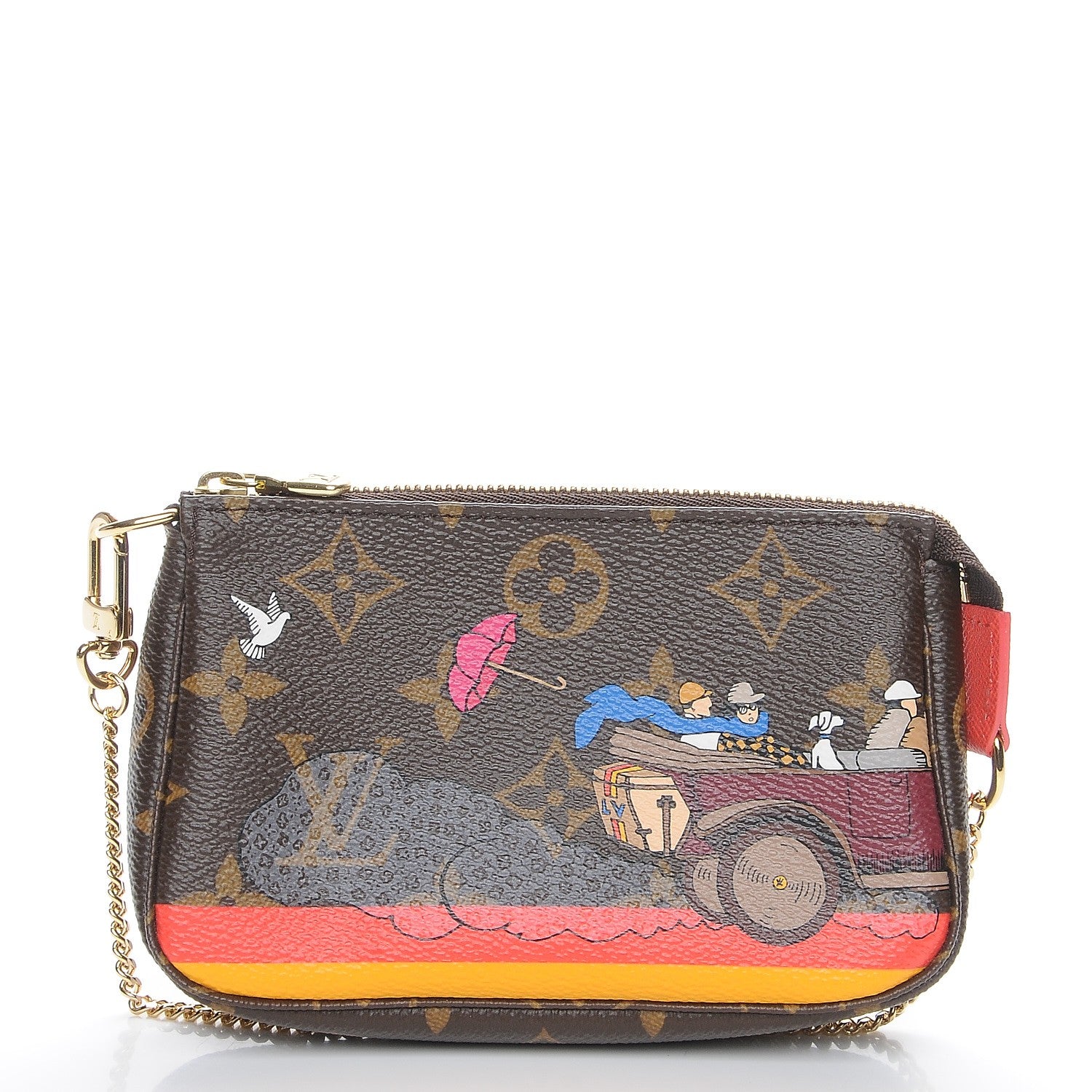 Louis Vuitton Monogram 2015 Christmas Animation Mini Pochette Accessories 1 of 8