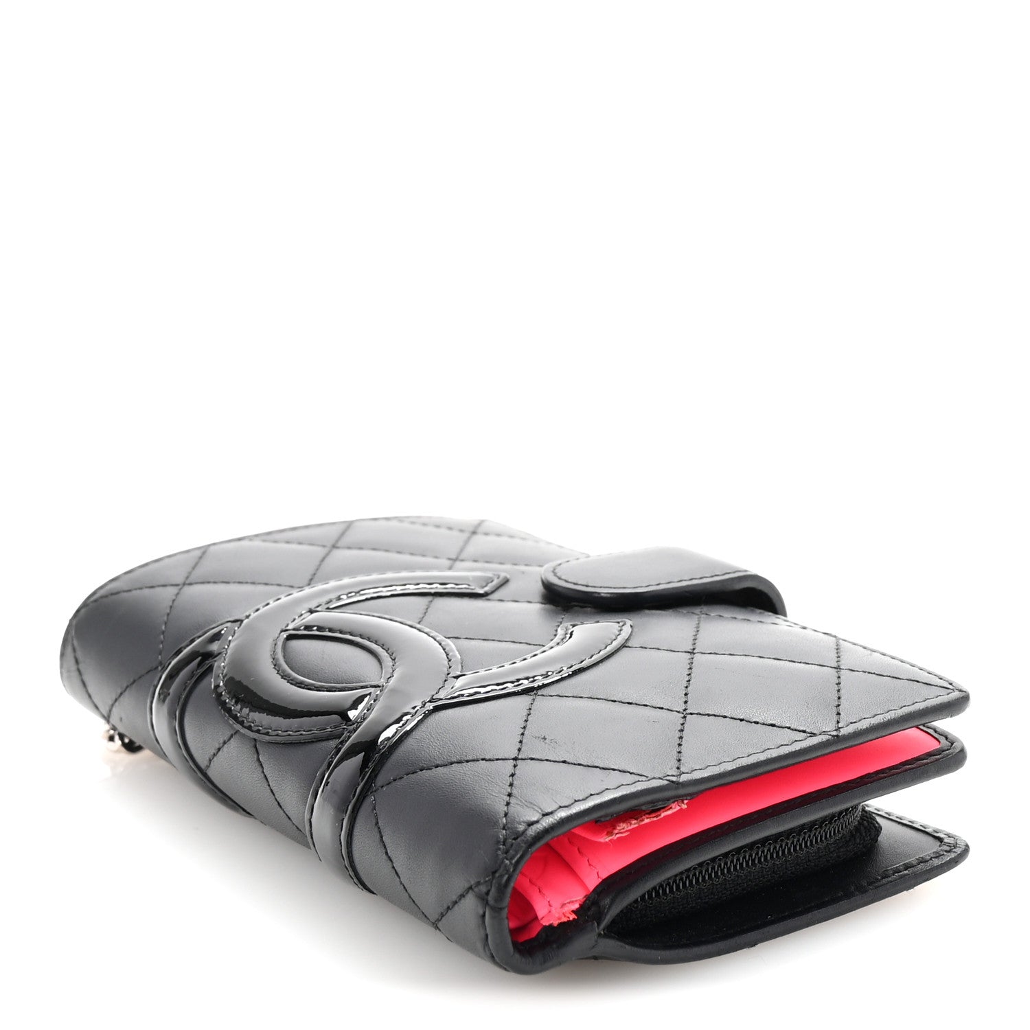 Chanel Calfskin Cambon Zipped Pocket Wallet Black 4 of 9