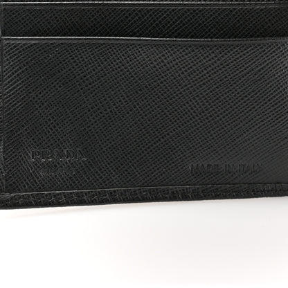 Prada Saffiano Metal Flap Wallet Black 7 of 11