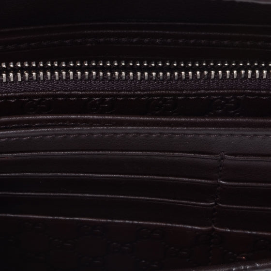 Microguccissima Travel Document Case Brown