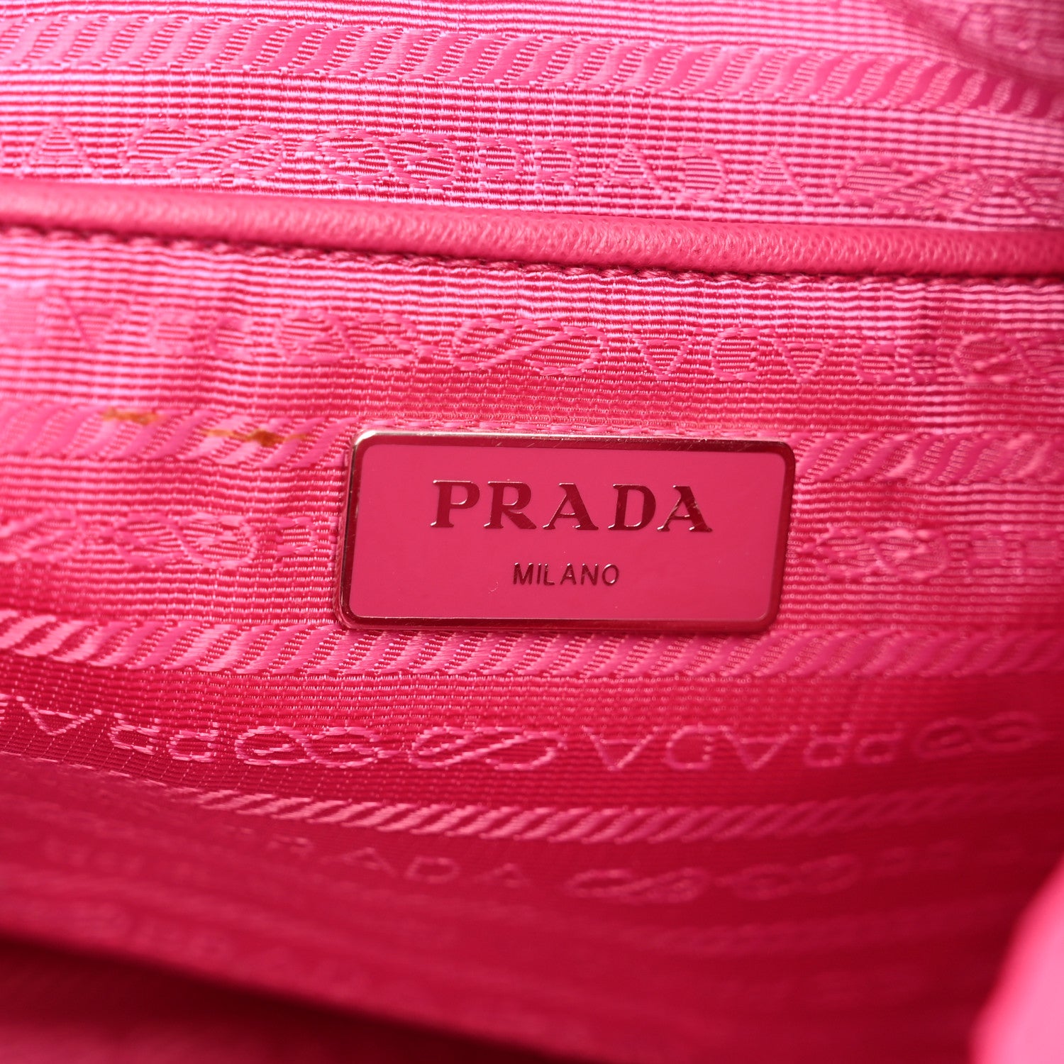 Prada Tessuto Nylon Saffiano Vela Medium Backpack Fuxia 6 of 11