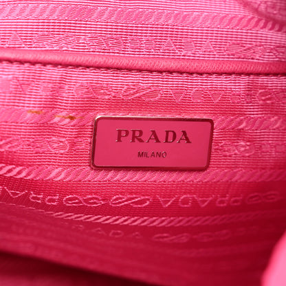 Prada Tessuto Nylon Saffiano Vela Medium Backpack Fuxia 6 of 11