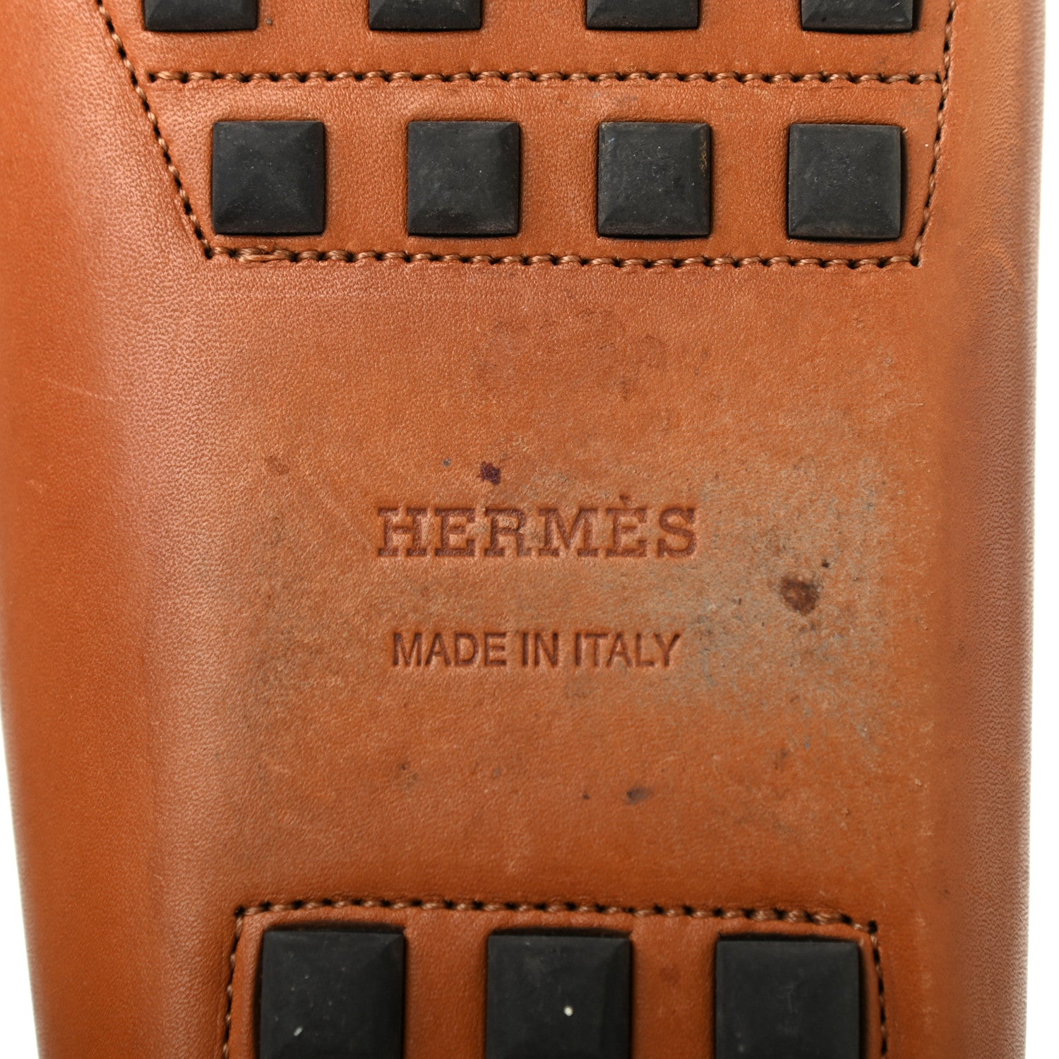 Hermes Supple Calfskin Womens Irving Driving Moccasin Loafers 39 Gold 7 of 8
